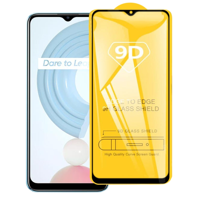 For OPPO Realme C21 / C31 9D Full Glue Full Screen Tempered Glass Film