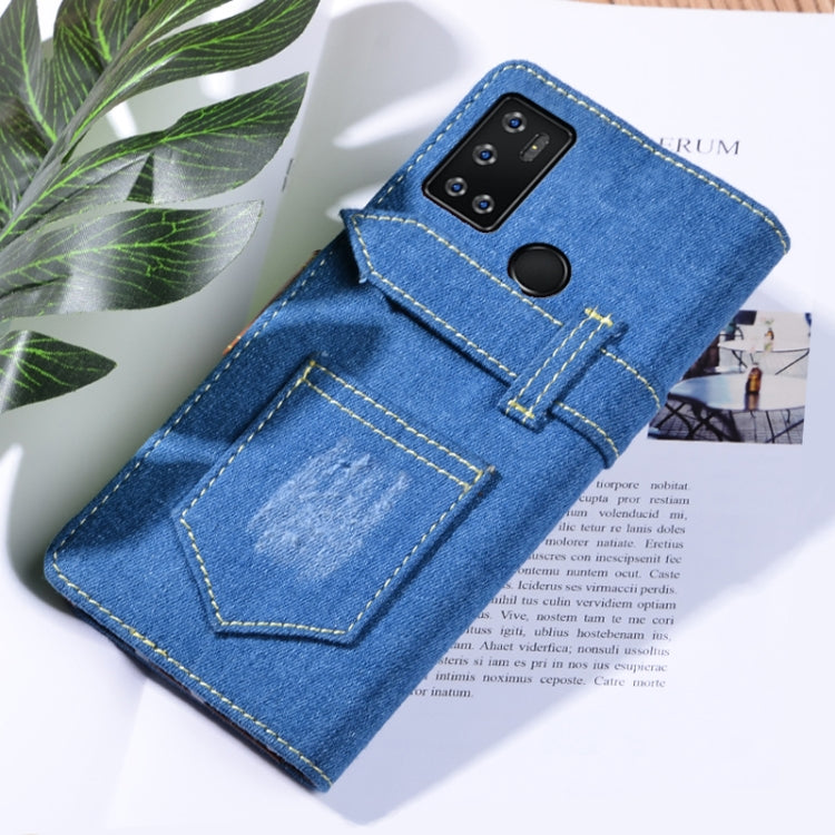 For Cubot C20 Denim Horizontal Flip Leather Case with Holder & Card Slot & Wallet