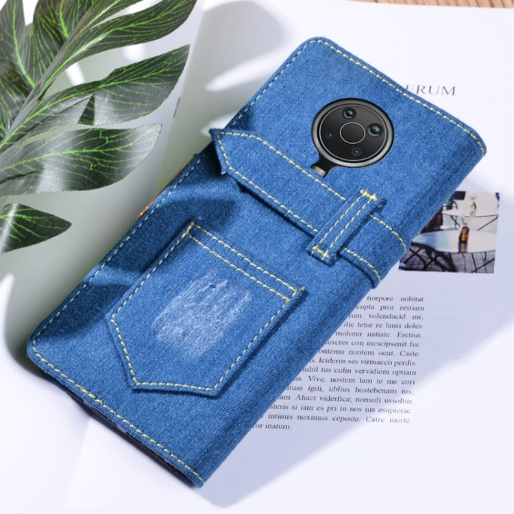 For Nokia G20 Denim Horizontal Flip Leather Case with Holder & Card Slot & Wallet