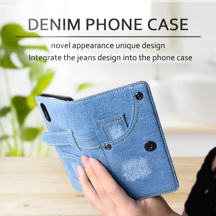 For Wiko Y51 Denim Horizontal Flip Leather Case with Holder & Card Slot & Wallet