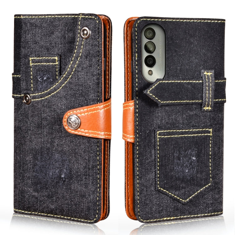 For Honor X20 SE Denim Horizontal Flip Leather Case with Holder & Card Slot & Wallet