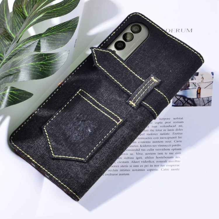 For Honor X20 SE Denim Horizontal Flip Leather Case with Holder & Card Slot & Wallet