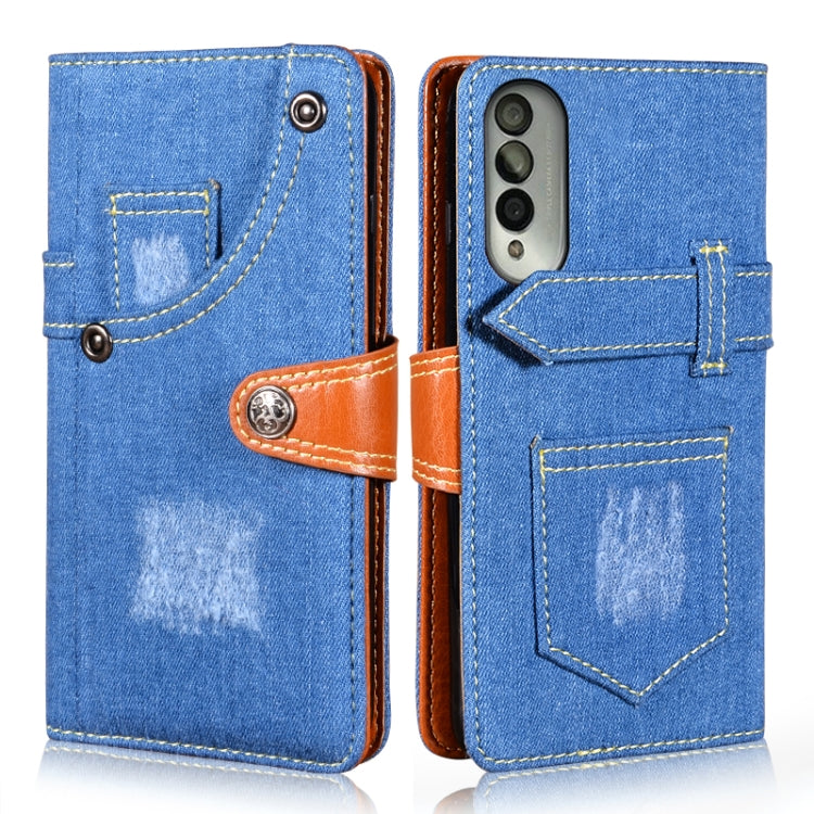 For Honor X20 SE Denim Horizontal Flip Leather Case with Holder & Card Slot & Wallet