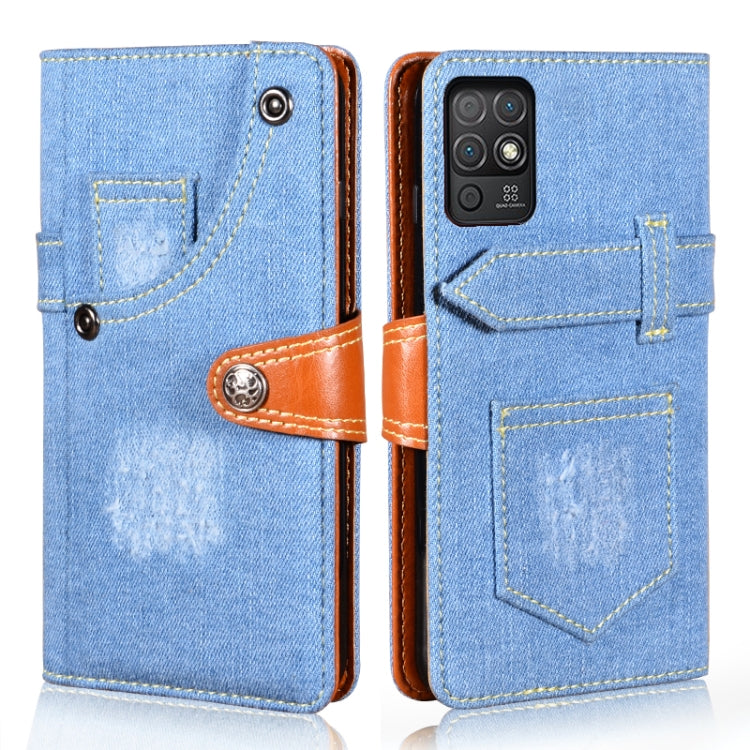 For Honor Play 5T Youth Denim Horizontal Flip Leather Case with Holder & Card Slot & Wallet