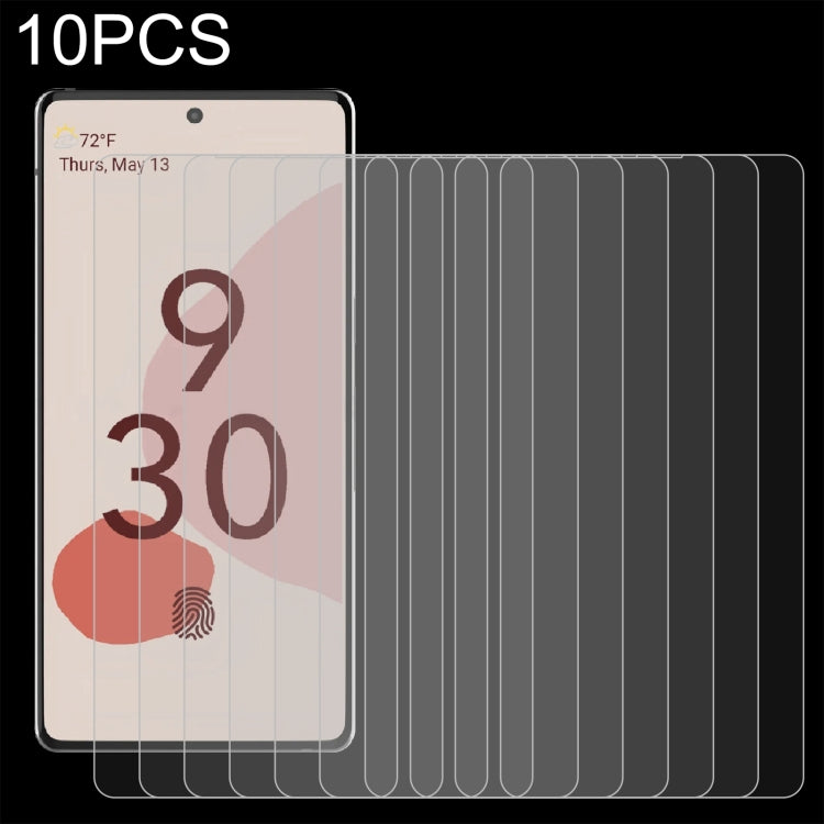 For Google Pixel 6 10 PCS 0.26mm 9H 2.5D Tempered Glass Film