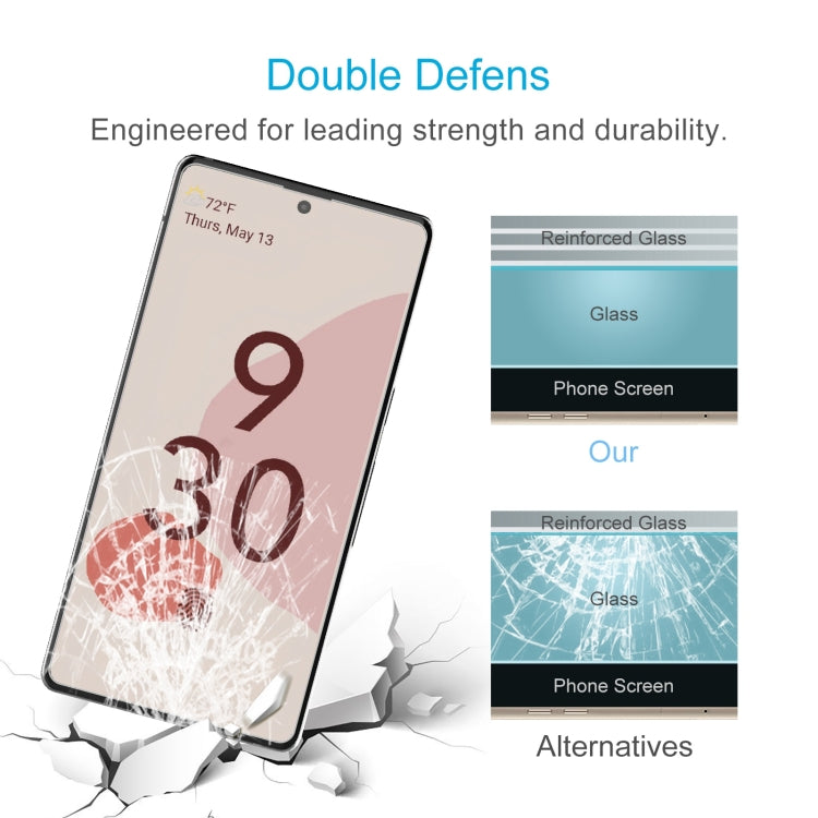 For Google Pixel 6 10 PCS 0.26mm 9H 2.5D Tempered Glass Film
