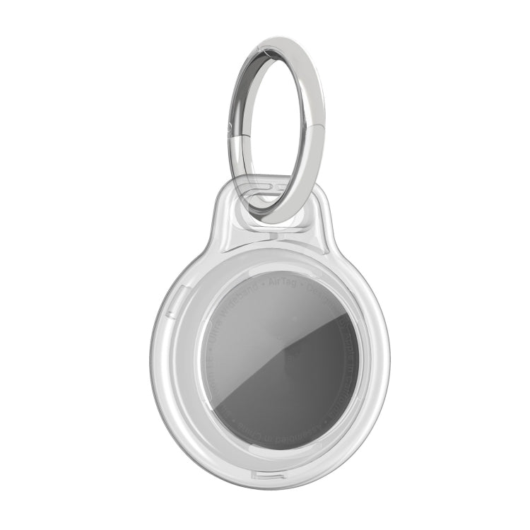 IMD Workmanship PC Transparent Shockproof Protective Cover Case with Keychain Hook Loop For Airtag