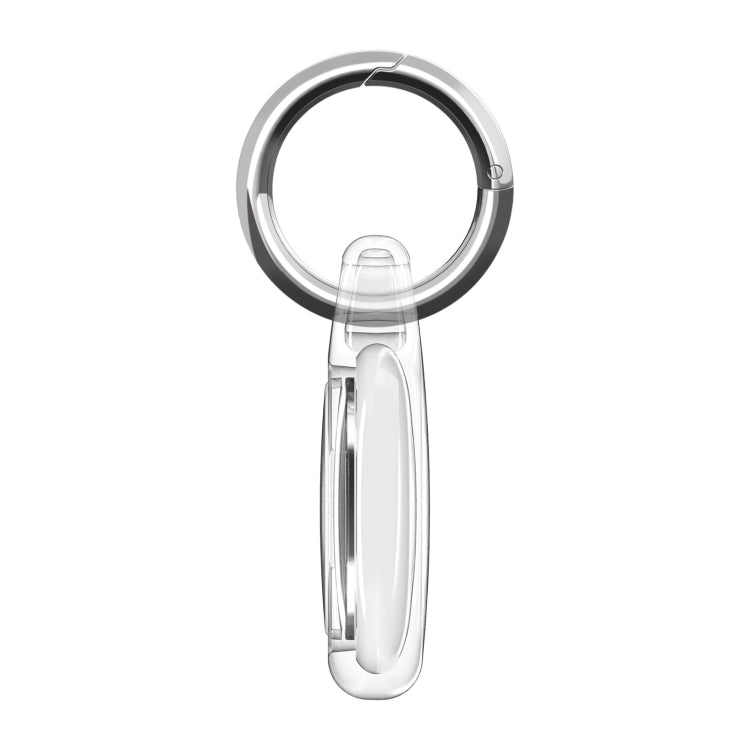 IMD Workmanship PC Transparent Shockproof Protective Cover Case with Keychain Hook Loop For Airtag