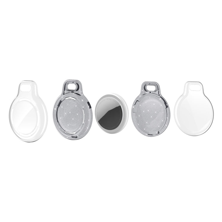 IMD Workmanship PC Transparent Shockproof Protective Cover Case with Keychain Hook Loop For Airtag
