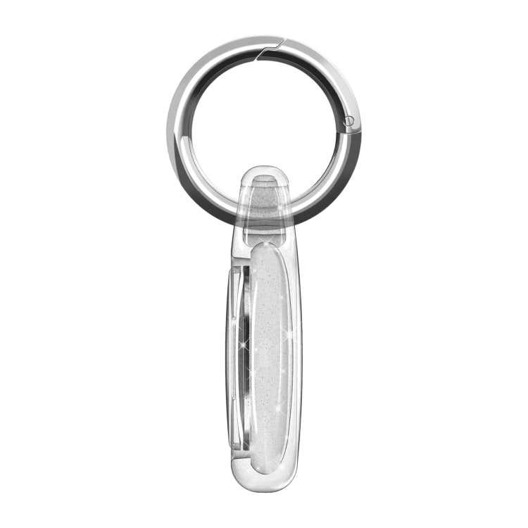 IMD Workmanship PC Transparent Shockproof Protective Cover Case with Keychain Hook Loop For Airtag