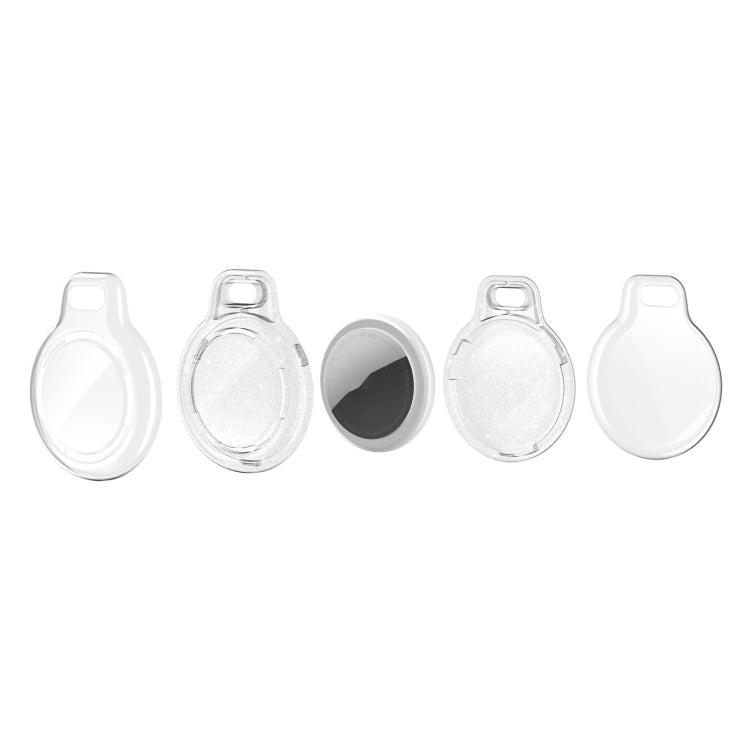 IMD Workmanship PC Transparent Shockproof Protective Cover Case with Keychain Hook Loop For Airtag