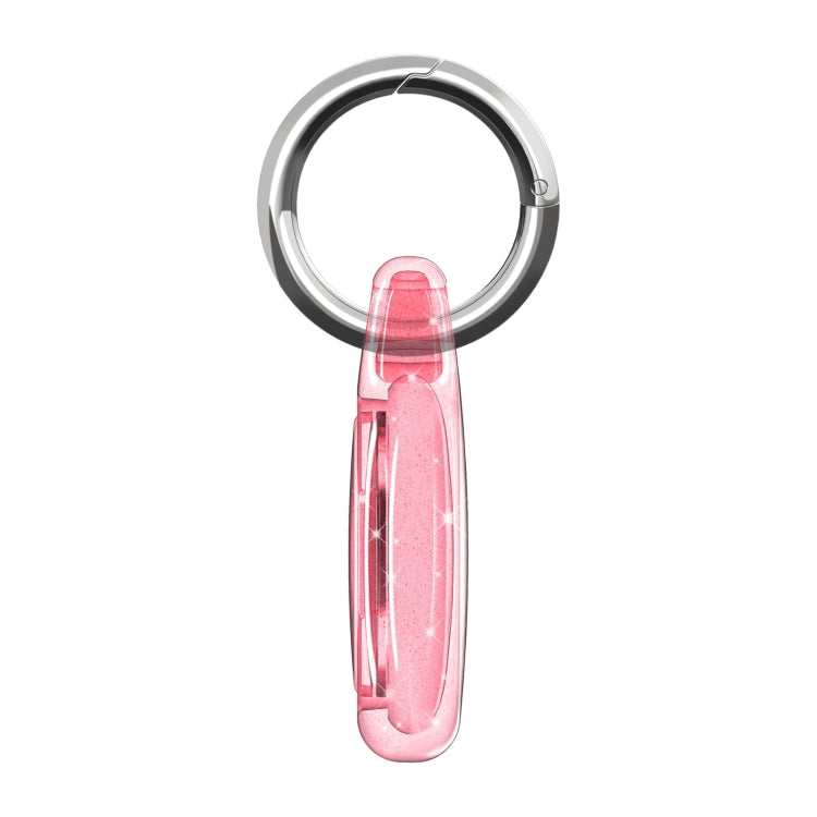 IMD Workmanship PC Transparent Shockproof Protective Cover Case with Keychain Hook Loop For Airtag