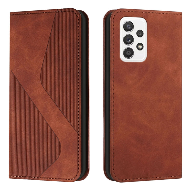 For Samsung Galaxy A72 5G / 4G Skin Feel Magnetic S-type Solid Color Horizontal Flip Leather Case with Holder & Card Slot & Wallet
