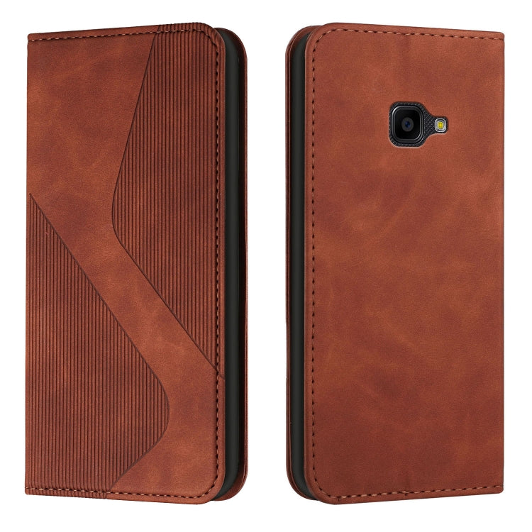 For Samsung Galaxy Xcover 4s / 4 Skin Feel Magnetic S-type Solid Color Horizontal Flip Leather Case with Holder & Card Slot & Wallet