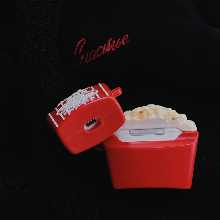 Popcorn Shape Silicone Wireless Earphone Protective Case For AirPods 1 / 2