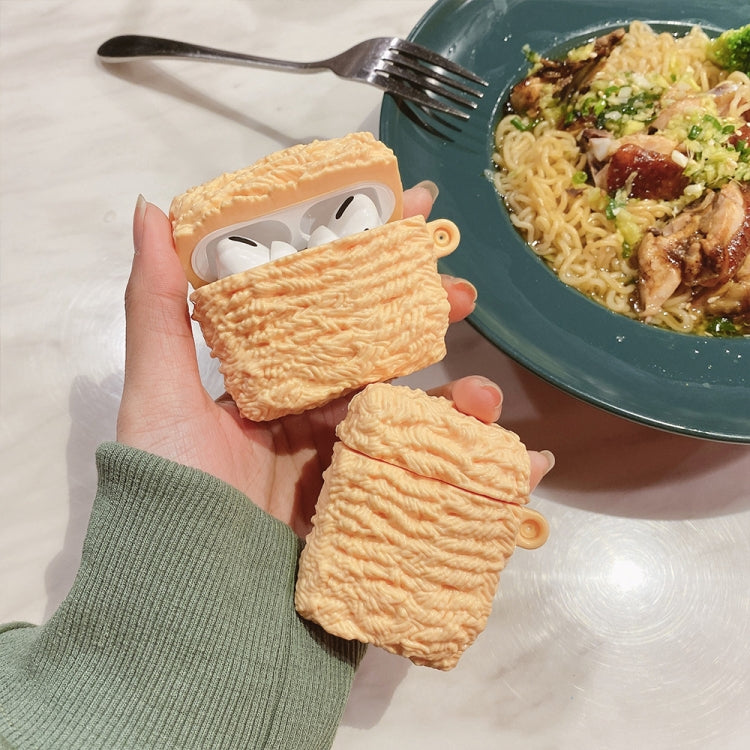 Instant Noodles Shape Silicone Wireless Earphone Protective Case For AirPods 1 / 2