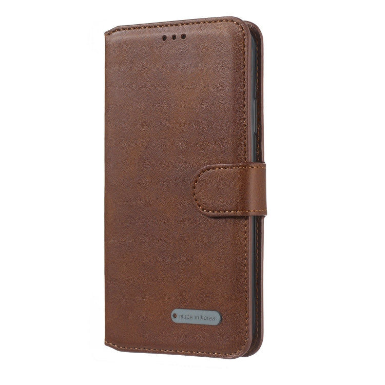 For Galaxy A10e Solid Color Buckle Horizontal Flip Leather Case with Wallet & Holder & Card Slots