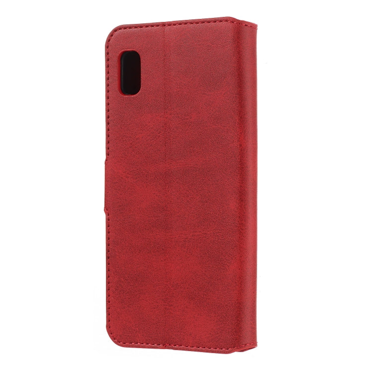 For Galaxy A10e Solid Color Buckle Horizontal Flip Leather Case with Wallet & Holder & Card Slots