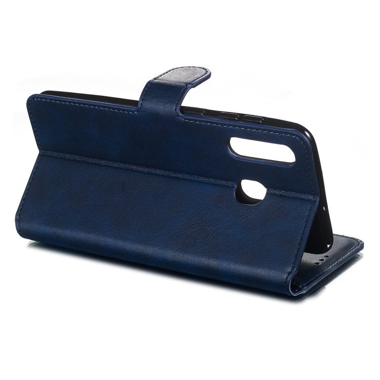 For Galaxy A20 / A30 Solid Color Buckle Horizontal Flip Leather Case with Wallet & Holder & Card Slots