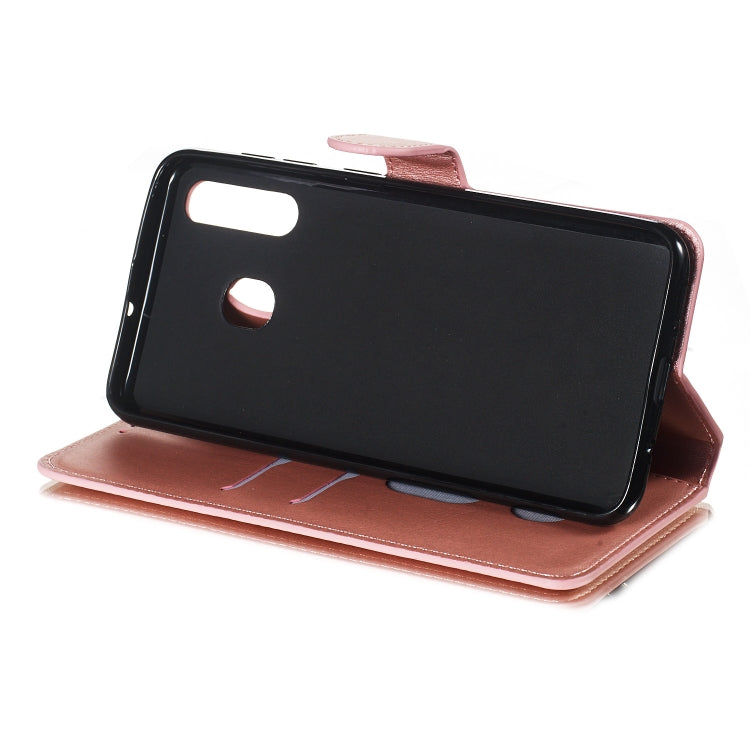 For Galaxy A20 / A30 Solid Color Buckle Horizontal Flip Leather Case with Wallet & Holder & Card Slots