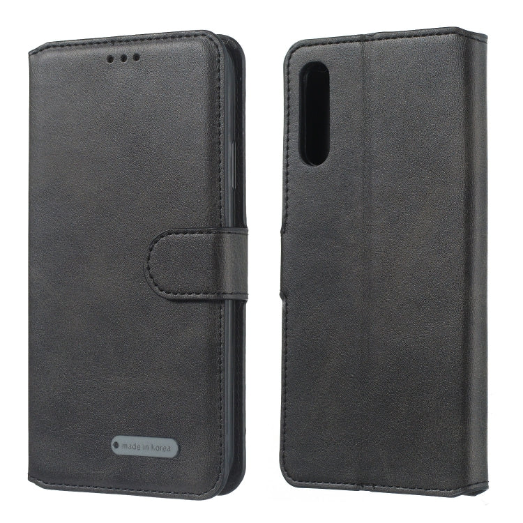 For Galaxy A50 / A30s / A50s Solid Color Buckle Horizontal Flip Leather Case with Wallet & Holder & Card Slots