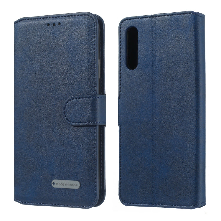 For Galaxy A50 / A30s / A50s Solid Color Buckle Horizontal Flip Leather Case with Wallet & Holder & Card Slots