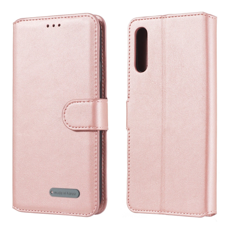 For Galaxy A50 / A30s / A50s Solid Color Buckle Horizontal Flip Leather Case with Wallet & Holder & Card Slots