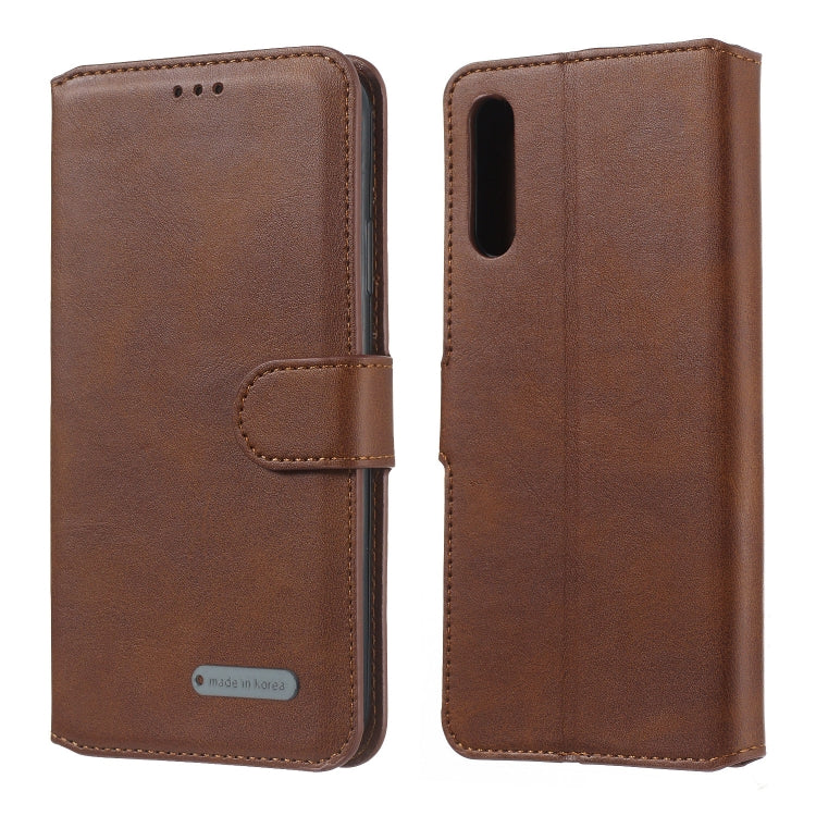 For Galaxy A50 / A30s / A50s Solid Color Buckle Horizontal Flip Leather Case with Wallet & Holder & Card Slots