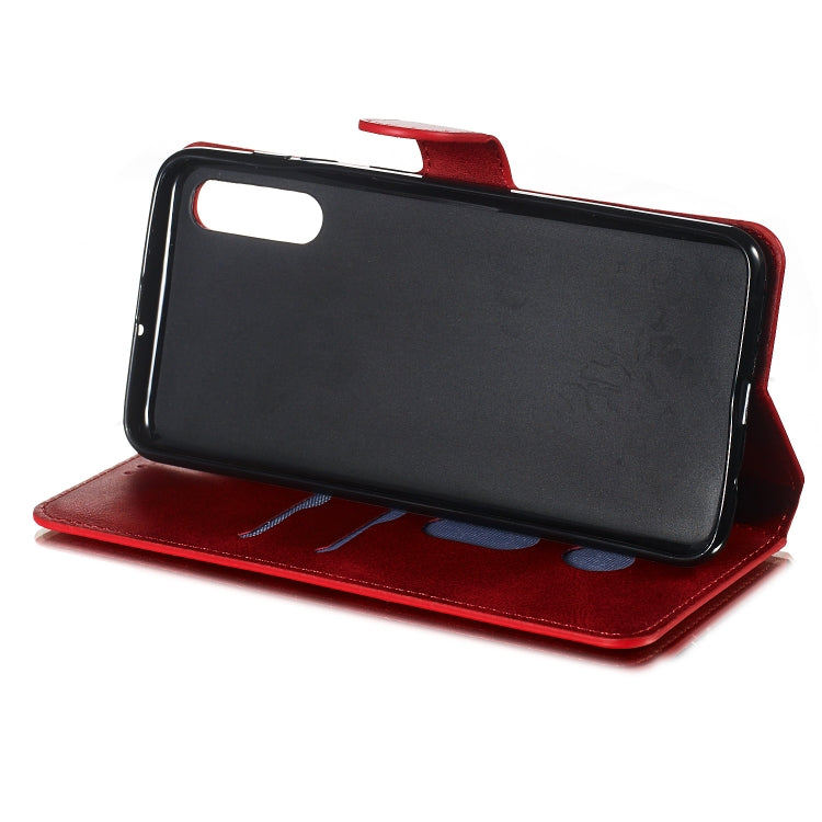 For Galaxy A50 / A30s / A50s Solid Color Buckle Horizontal Flip Leather Case with Wallet & Holder & Card Slots