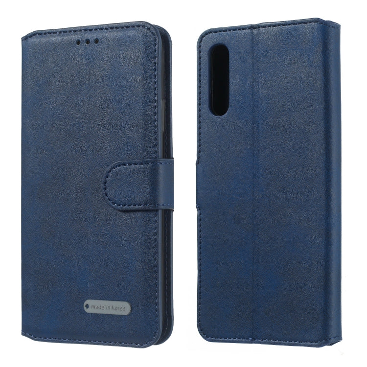 For Galaxy A70 Solid Color Buckle Horizontal Flip Leather Case with Wallet & Holder & Card Slots