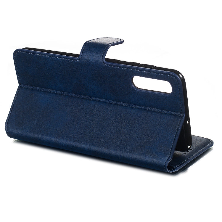 For Galaxy A70 Solid Color Buckle Horizontal Flip Leather Case with Wallet & Holder & Card Slots