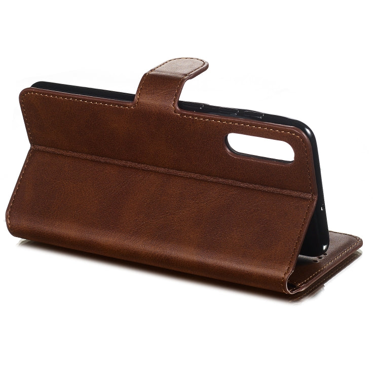 For Galaxy A70 Solid Color Buckle Horizontal Flip Leather Case with Wallet & Holder & Card Slots