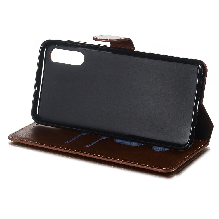 For Galaxy A70 Solid Color Buckle Horizontal Flip Leather Case with Wallet & Holder & Card Slots