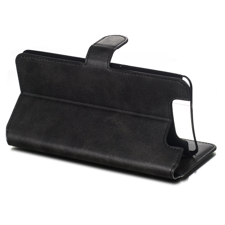For Galaxy A80 / A90 Solid Color Buckle Horizontal Flip Leather Case with Wallet & Holder & Card Slots