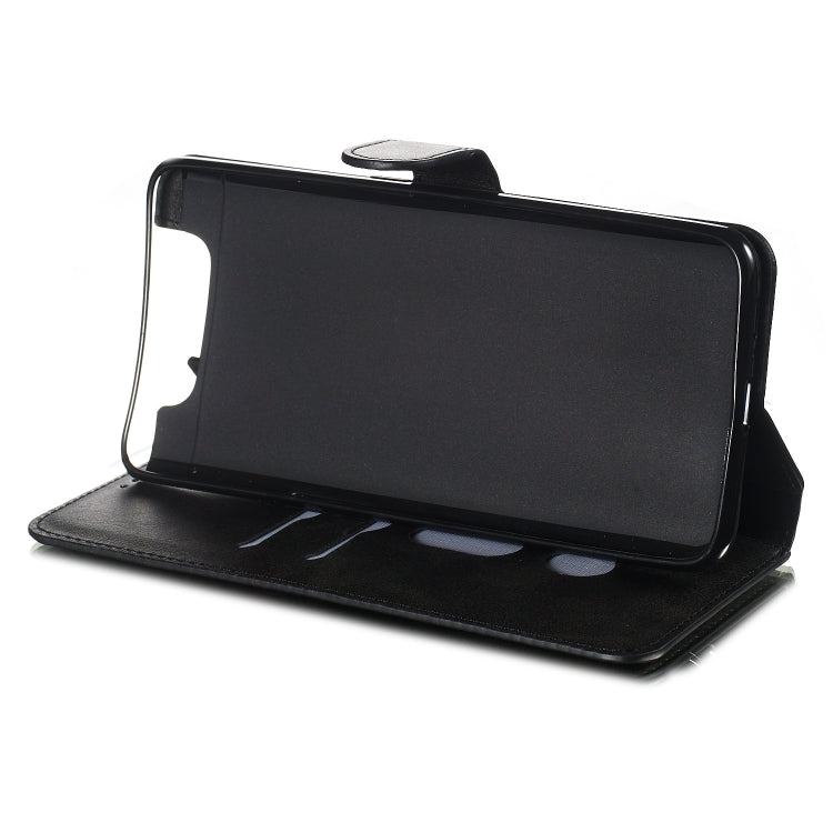 For Galaxy A80 / A90 Solid Color Buckle Horizontal Flip Leather Case with Wallet & Holder & Card Slots