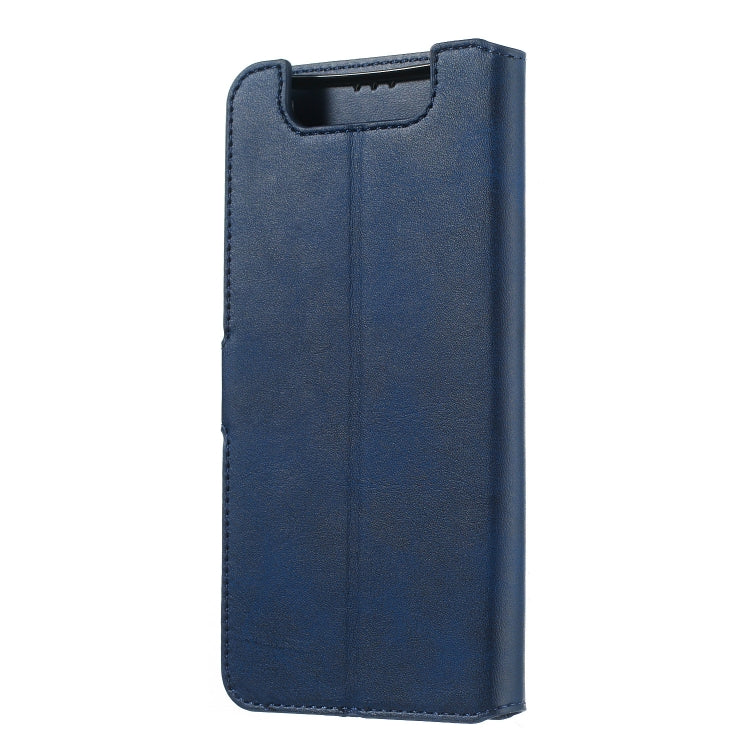 For Galaxy A80 / A90 Solid Color Buckle Horizontal Flip Leather Case with Wallet & Holder & Card Slots