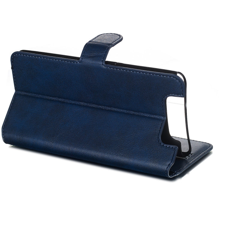 For Galaxy A80 / A90 Solid Color Buckle Horizontal Flip Leather Case with Wallet & Holder & Card Slots