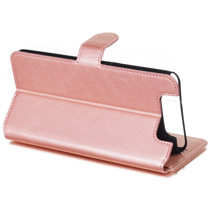 For Galaxy A80 / A90 Solid Color Buckle Horizontal Flip Leather Case with Wallet & Holder & Card Slots