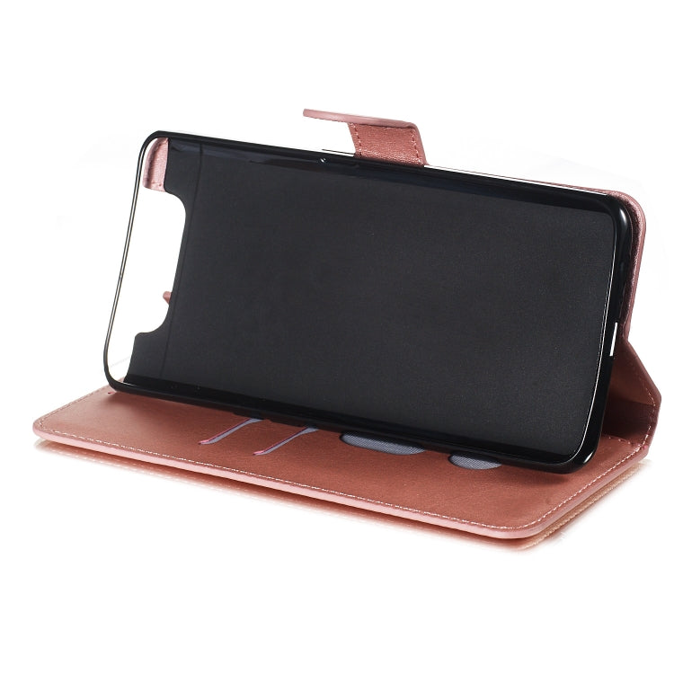 For Galaxy A80 / A90 Solid Color Buckle Horizontal Flip Leather Case with Wallet & Holder & Card Slots