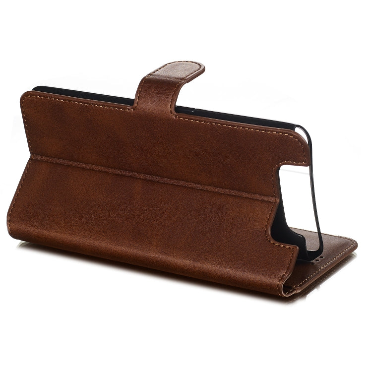 For Galaxy A80 / A90 Solid Color Buckle Horizontal Flip Leather Case with Wallet & Holder & Card Slots