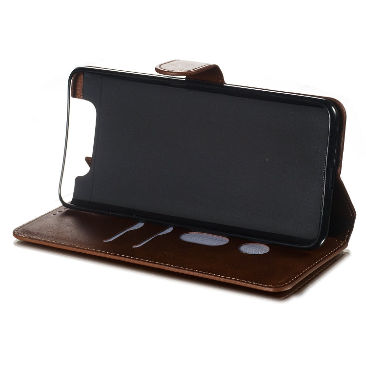 For Galaxy A80 / A90 Solid Color Buckle Horizontal Flip Leather Case with Wallet & Holder & Card Slots