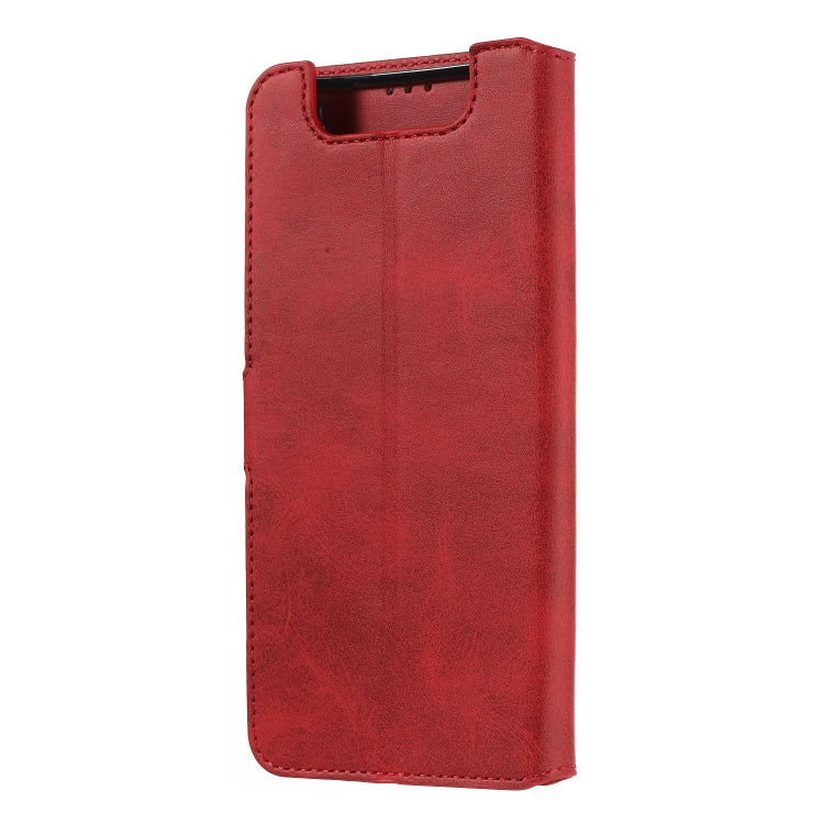 For Galaxy A80 / A90 Solid Color Buckle Horizontal Flip Leather Case with Wallet & Holder & Card Slots