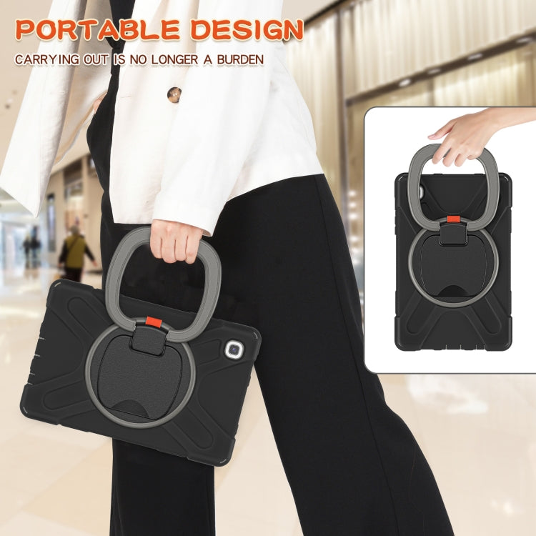 For Samsung Galaxy Tab A7 Lite T220 / T225 Silicone + PC Protective Case with Holder & Shoulder Strap