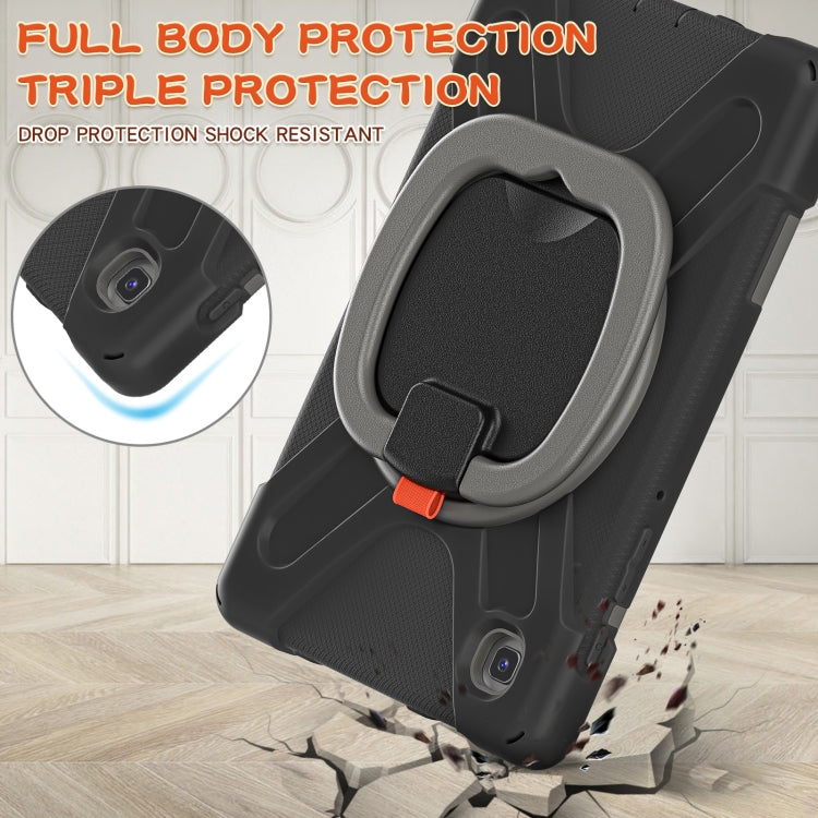 For Samsung Galaxy Tab A7 Lite T220 / T225 Silicone + PC Protective Case with Holder & Shoulder Strap