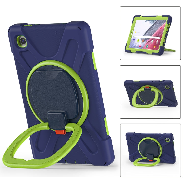 For Samsung Galaxy Tab A7 Lite T220 / T225 Silicone + PC Protective Case with Holder & Shoulder Strap