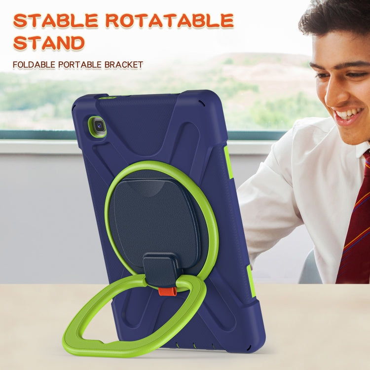 For Samsung Galaxy Tab A7 Lite T220 / T225 Silicone + PC Protective Case with Holder & Shoulder Strap