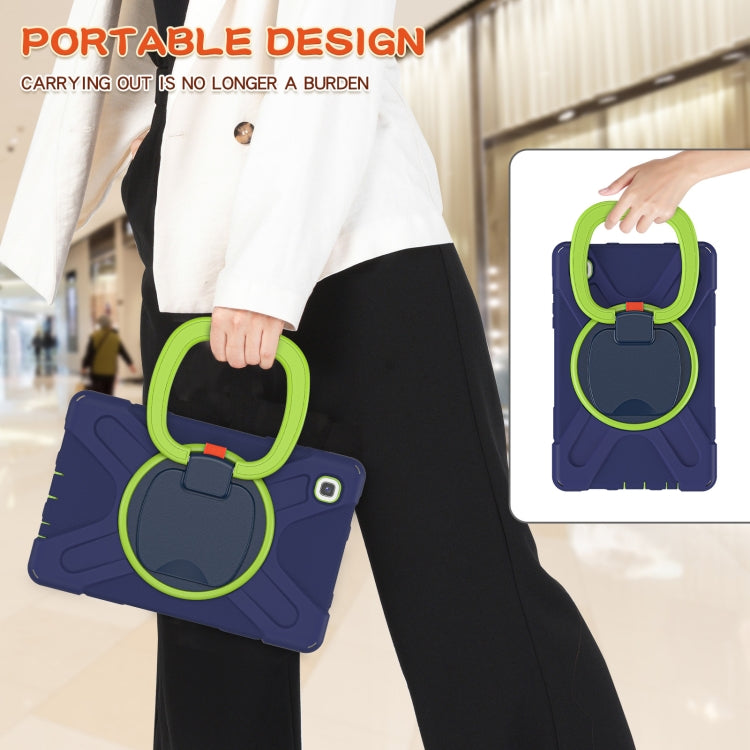 For Samsung Galaxy Tab A7 Lite T220 / T225 Silicone + PC Protective Case with Holder & Shoulder Strap