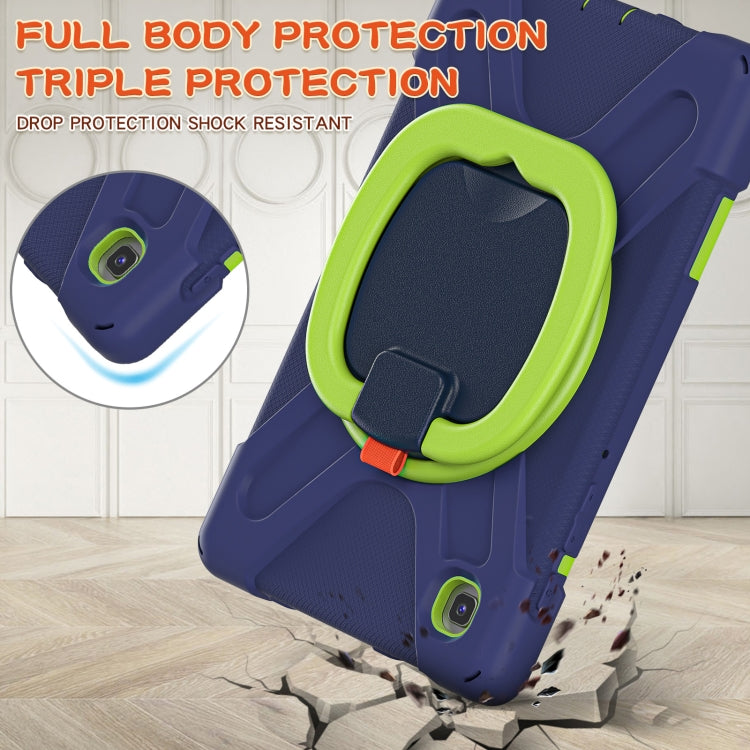 For Samsung Galaxy Tab A7 Lite T220 / T225 Silicone + PC Protective Case with Holder & Shoulder Strap