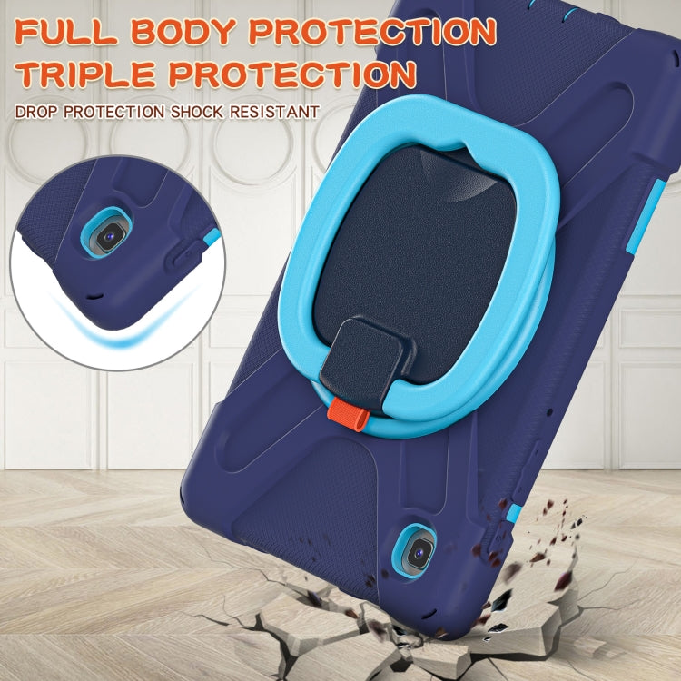 For Samsung Galaxy Tab A7 Lite T220 / T225 Silicone + PC Protective Case with Holder & Shoulder Strap