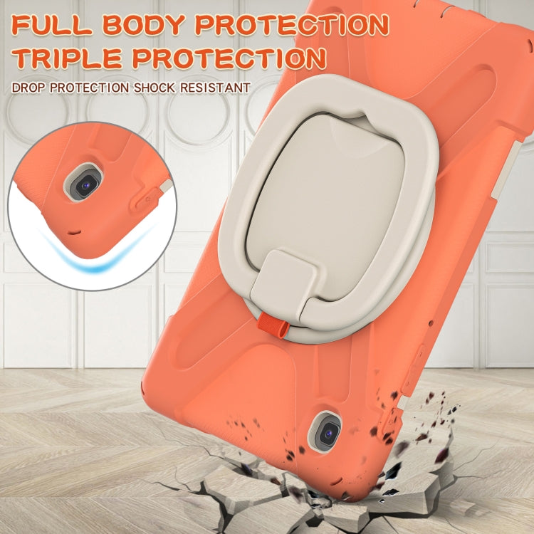 For Samsung Galaxy Tab A7 Lite T220 / T225 Silicone + PC Protective Case with Holder & Shoulder Strap